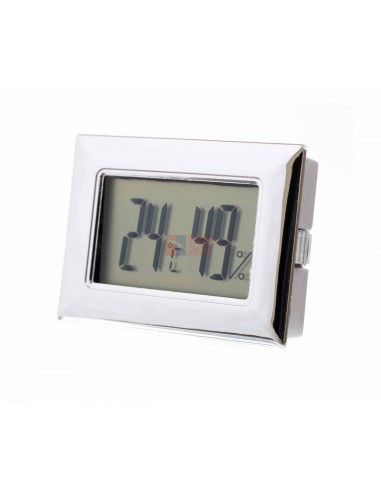 Термо-Гигрометр цифровой, серебро - купить в интернет-магазине Havana Smoke