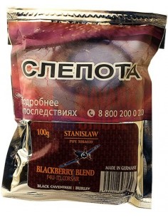 Табак Stanislaw Black Berry кисет (100 гр) фол.уп. - купить в интернет-магазине Havana Smoke