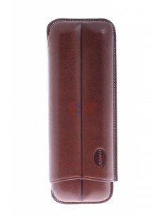Чехол Jemar на 2 сигары, натуральная кожа 110-2-XL-Brown - купить в интернет-магазине Havana Smoke