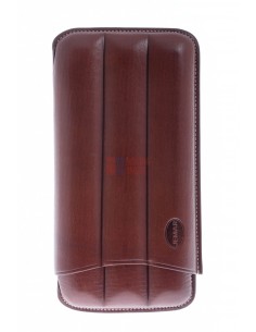 Чехол Jemar на 3 сигары, натуральная кожа 110-3-XL-Brown - купить в интернет-магазине Havana Smoke