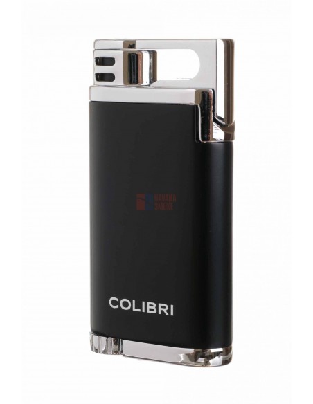 Зажигалка сигарная Colibri Belmont, черная-хром LI200C11 - купить в интернет-магазине Havana Smoke
