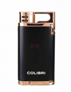 Зажигалка сигарная Colibri Belmont, черная-розовое золото LI200C12 - купить в интернет-магазине Havana Smoke