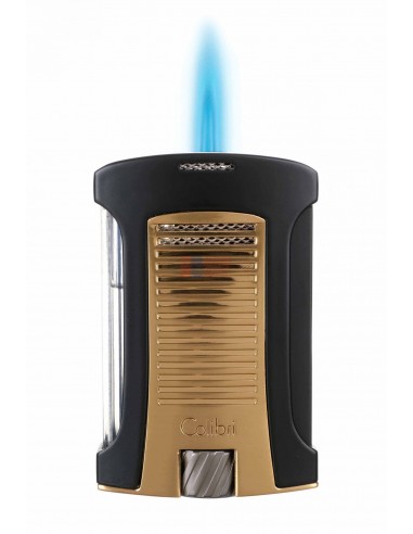 Зажигалка сигарная Colibri Daytona, черная- золото LI770T16 - купить в интернет-магазине Havana Smoke