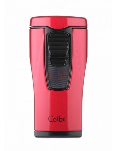 Зажигалка сигарная Colibri Monaco (тройное пламя), красный металлик LI880T7 - купить в интернет-магазине Havana Smoke