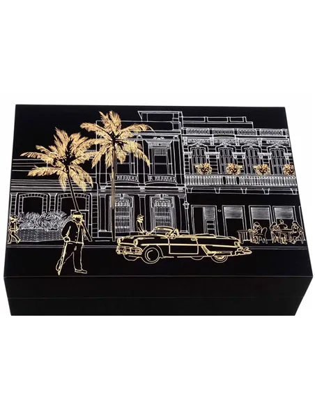 Хьюмидор Gentili Havana на 50 сигар, Черный лак - купить в интернет-магазине Havana Smoke