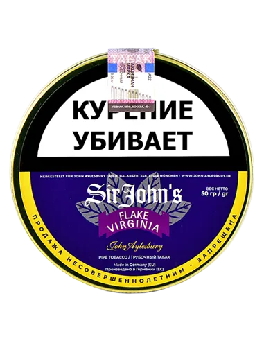 Табак John Aylesbury - Sir John's  FLAKE  Virginia (50 гр)