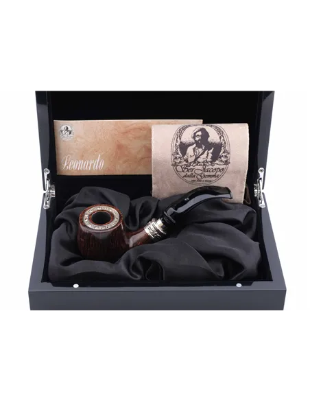 Трубка SER JACOPO Leonardo da Vinci Bent в шкатулке S014-1 - купить в интернет-магазине Havana Smoke