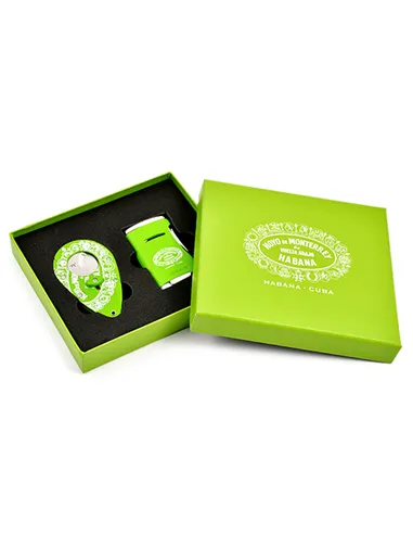 Подарочный набор - зажигалка+гильотина - Hoyo de Monterrey & Xikar