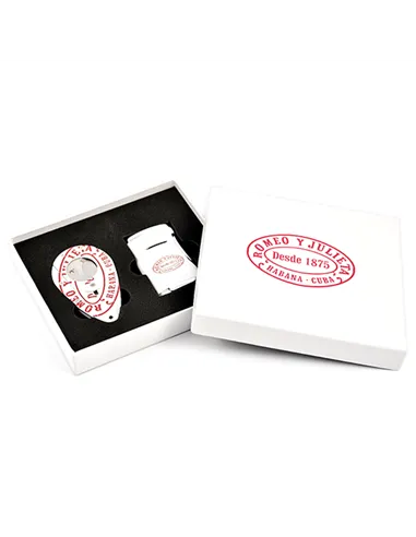 Подарочный набор - зажигалка+гильотина - Romeo y Julieta & Xikar