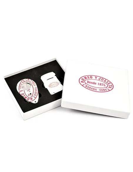 Подарочный набор - зажигалка+гильотина - Romeo y Julieta & Xikar