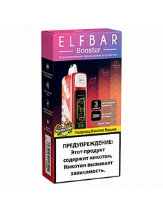 POD система Elf Bar - Booster 30.000 - Леденец кислая вишня - 2% - (1 шт.)