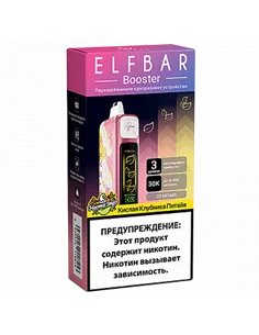 POD система Elf Bar - Booster 30.000 - Кислая клубника - Питайя - 2% - (1 шт.)