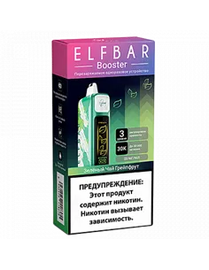 POD система Elf Bar - Booster 30.000 - Зелёный чай - Грейпфрут - 2% - (1 шт.)