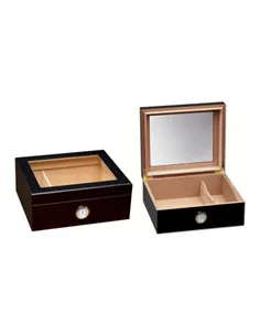 Хьюмидор Aficionado Chalet Glasstop Black