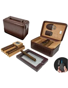 Хьюмидор Aficionado Manhattan Brown XL дорожный на 10-20 сигар