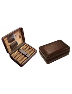 Хьюмидор Aficionado Manhattan Brown дорожный на 4-8 сигар