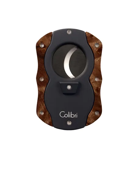 Гильотина Colibri с отделкой деревом, Темный кап-CU100T31