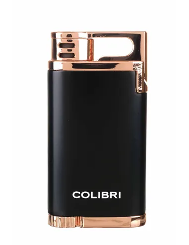 Зажигалка сигарная Colibri Belmont, черная-розовое золото LI200C12 - купить в интернет-магазине Havana Smoke