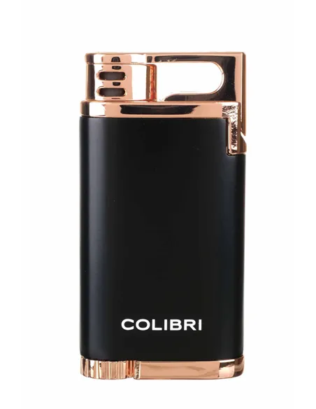 Зажигалка сигарная Colibri Belmont, черная-розовое золото LI200C12 - купить в интернет-магазине Havana Smoke