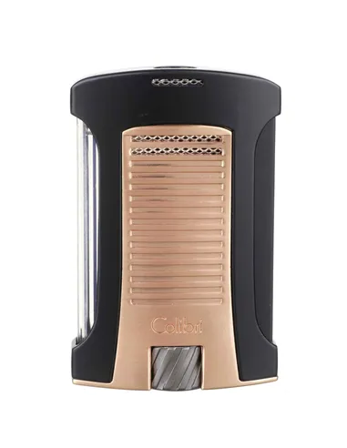 Зажигалка сигарная Colibri Daytona, черная-розовое золото LI770T17 - купить в интернет-магазине Havana Smoke