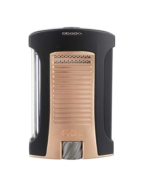 Зажигалка сигарная Colibri Daytona, черная-розовое золото LI770T17 - купить в интернет-магазине Havana Smoke