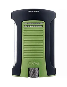 Зажигалка сигарная Colibri Daytona, черно-зеленая-LI770T14