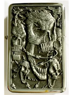 03140 Зажигалка бензиновая FARO Z16 "Skulls 1"