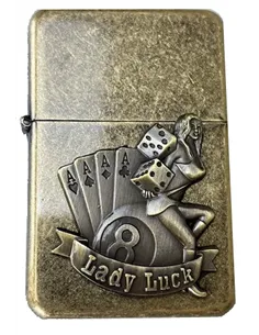 03162 Зажигалка бензиновая FARO Z16 "Lady Luck"