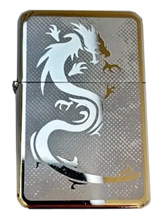 03182 Зажигалка бензиновая FARO Z16 "Dragon gray"