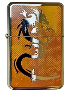 03183 Зажигалка бензиновая FARO Z16 "Dragon yellow"