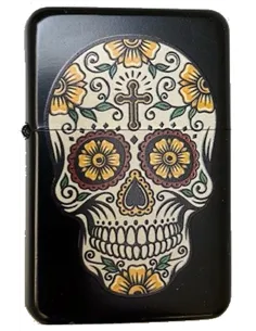 03186 Зажигалка бензиновая FARO Z16 "Skull 1"