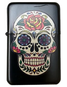 03187 Зажигалка бензиновая FARO Z16 "Skull 2"