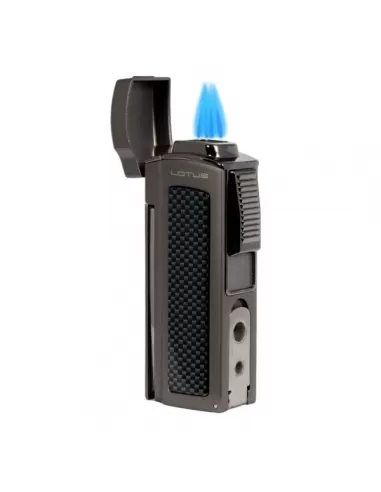 Зажигалка Lotus Dominator Gunmetal & Carbon Fiber Настольная LBLT20020