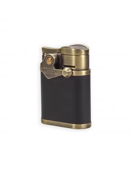 Зажигалка Lotus Winston Brass Brushed & Black Настольная T1200