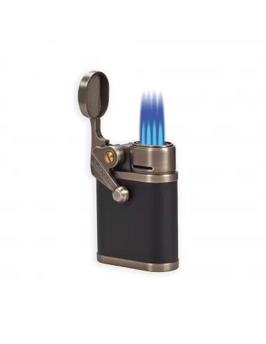 Зажигалка Lotus Winston Brass Brushed & Black Настольная T1200