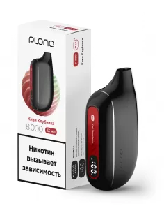 Электронная сигарета Plonq MAX S Киви клубника, 8000 затяжек