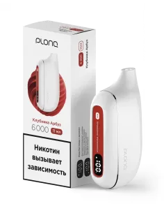 Электронная сигарета Plonq Max Клубника Арбуз, 6000 затяжек