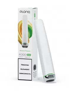 Электронная сигарета Plonq Plus Pro Яблоко-Персик, 4000 затяжек