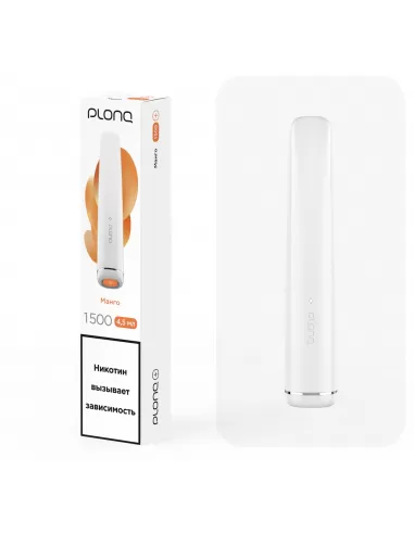 Электронная сигарета Plonq Plus Манго, 1500 затяжек 