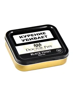 Трубочный табак Doctor Pipe Twist Black Rope Cut 50 гр банка 