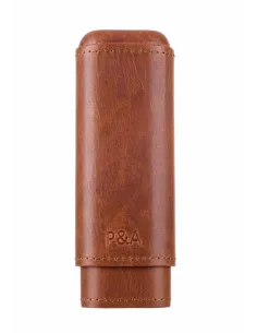 Чехол P&A на 2 сигары Робусто Коричневый, натуральная кожа и кедр - купить в интернет-магазине Havana Smoke