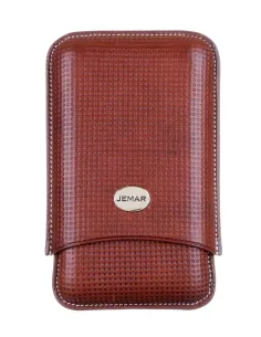 Чехол Jemar на 3 сигары, натуральная кожа - купить в интернет-магазине Havana Smoke