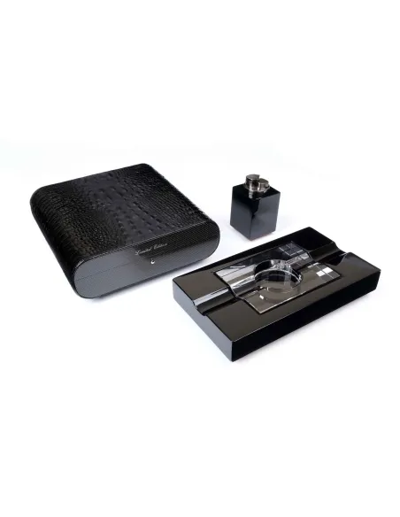 Набор сигарных аксессуаров Gentili SET-SV20-Croco-Black