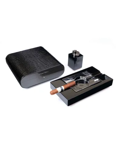Набор сигарных аксессуаров Gentili SET-SV20-Croco-Black