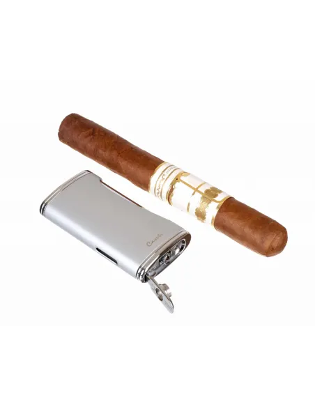 Зажигалка Caseti сигарная турбо, серебристая CA567-3