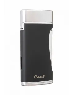 Зажигалка Caseti сигарная турбо (двойное пламя), черная CA583-1