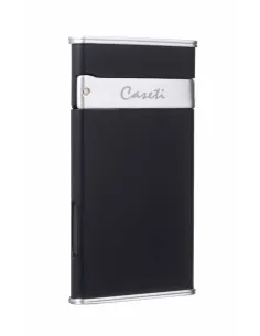Зажигалка Caseti турбо, тонкая, черная CA418-2
