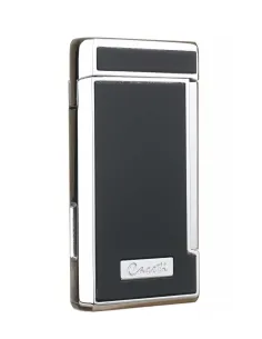 Зажигалка Caseti сигарная, турбо (двойное пламя), черная CA437-1