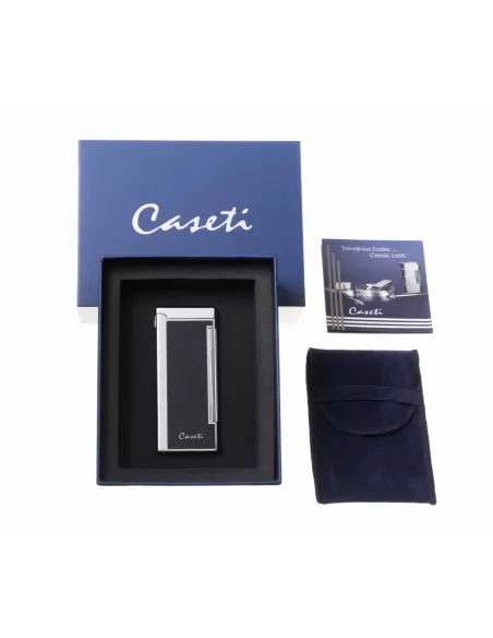 Зажигалка Caseti кремниевая, супертонкая, черная CA326-1