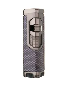 Зажигалка сигарная Honest, четверное пламя, карбон 751-Carbon